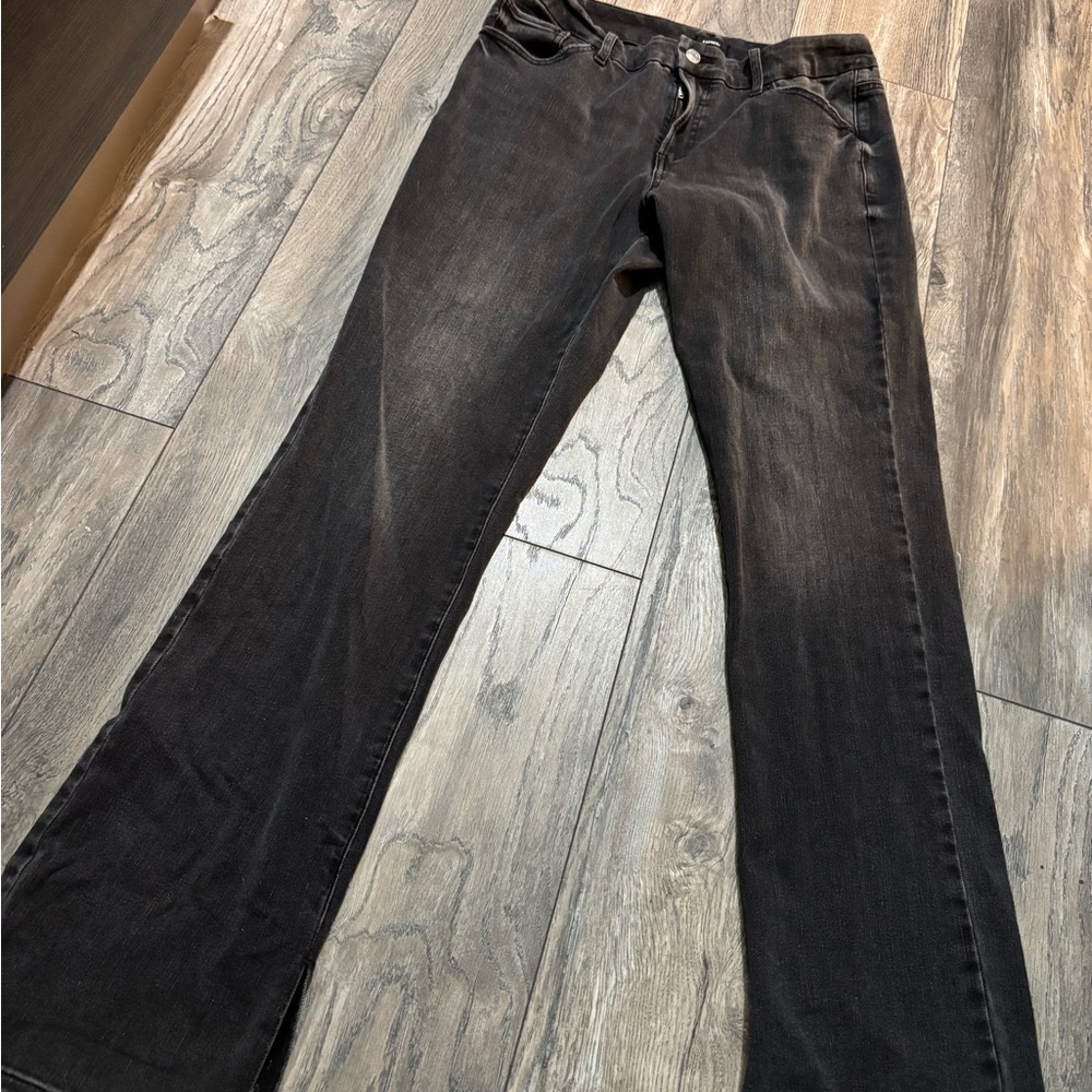 Express Black Flare Wide Leg Denim